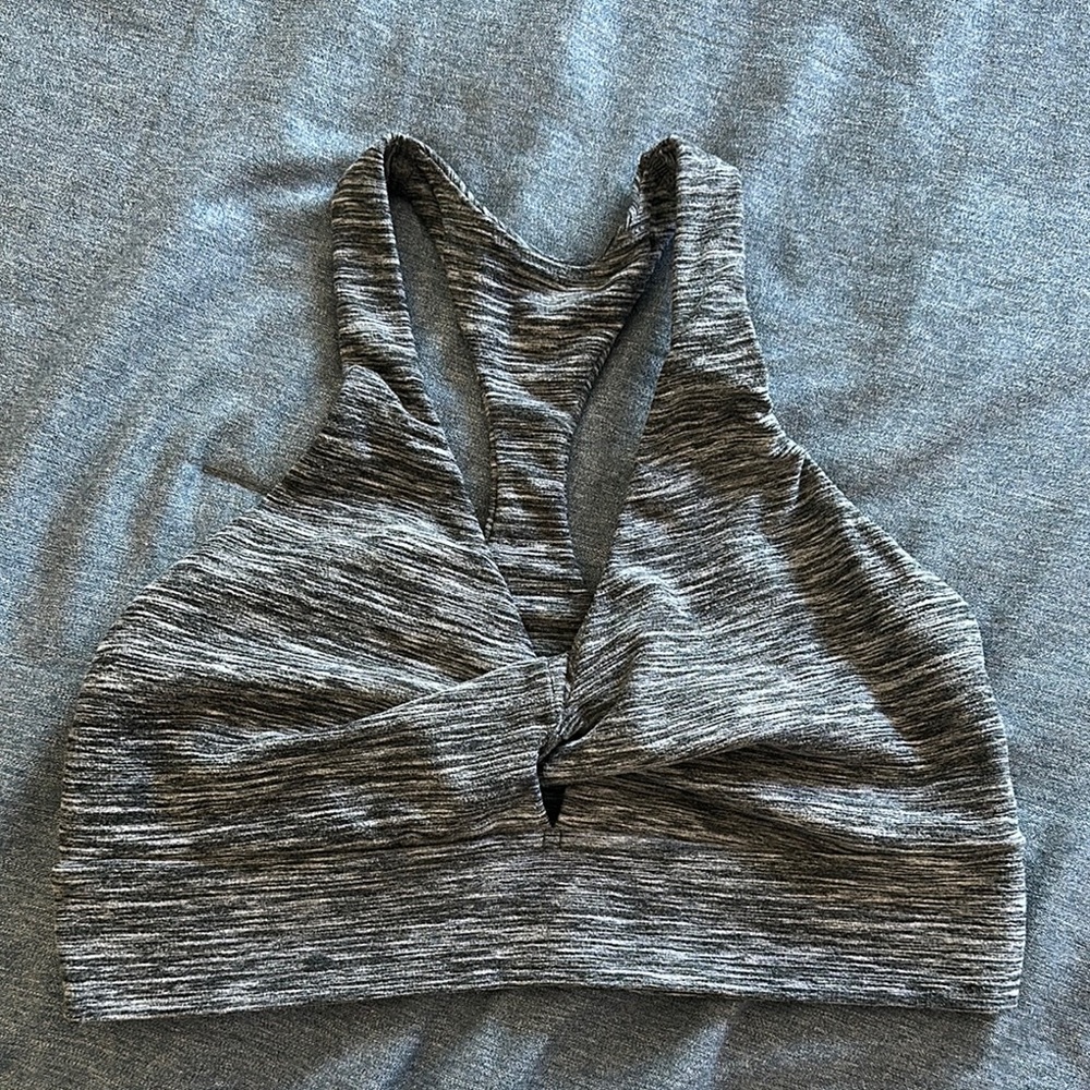 Victoria Secret Gray Twist Front Sports Bra
